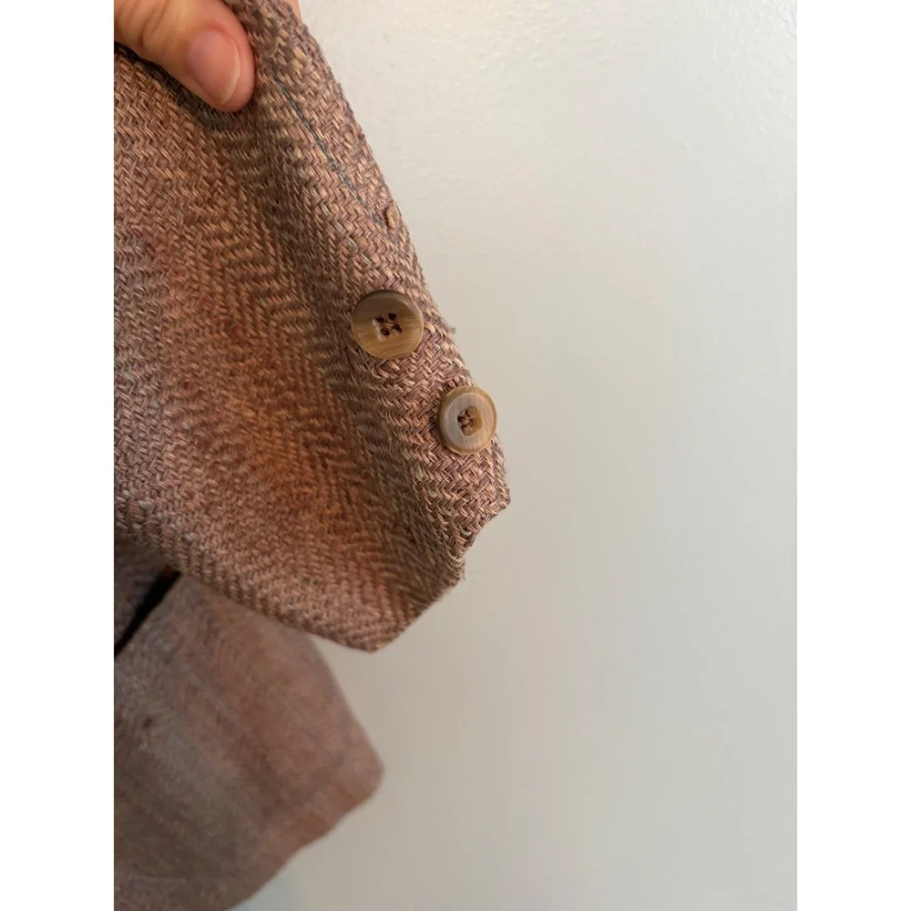 Vtg Dior Sport Tweed Blazer Herringbone Christian Dior *Read*